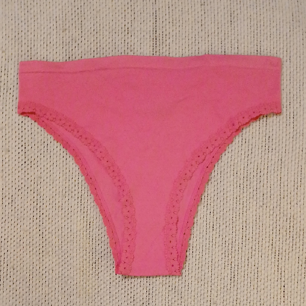 PINK Victoria's Secret Hot Pink Lace Panties